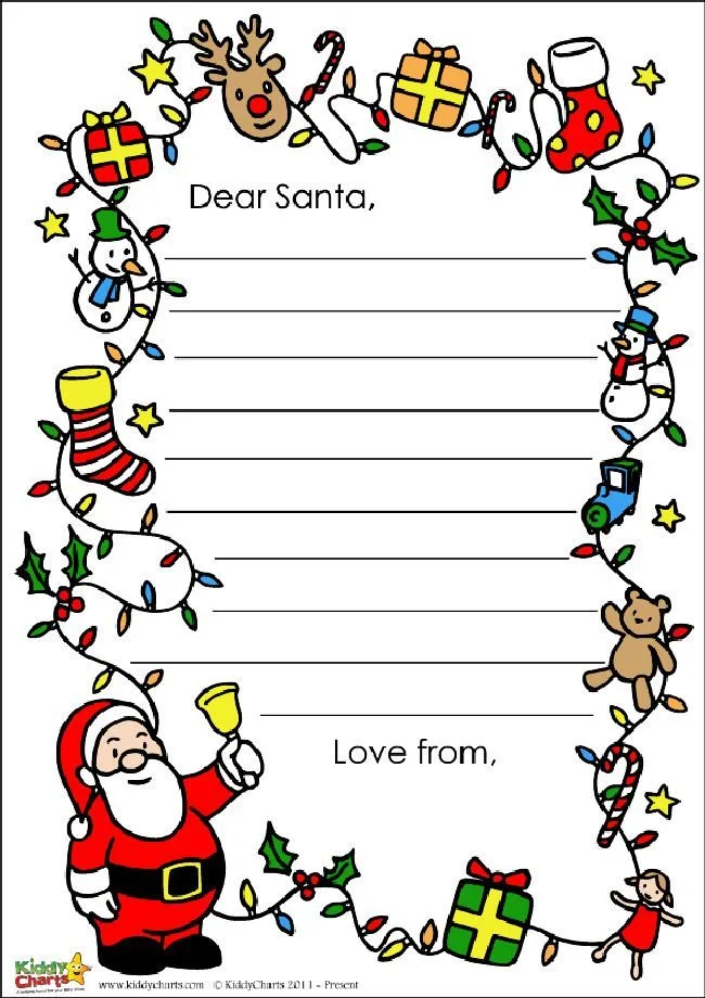 Anoterh Santa letter design for you, this time with lots of stuff from Santa, to presents and everything else in between!