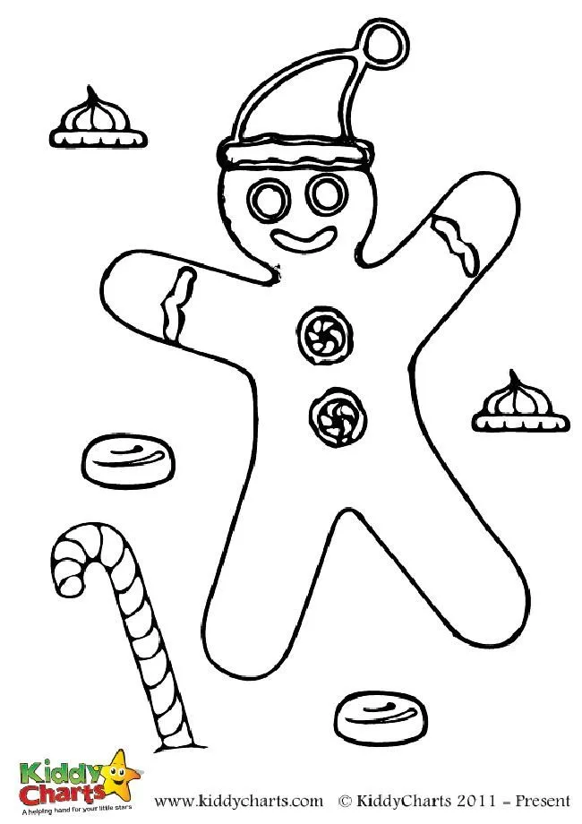 cute gingerbread man free printables for Christmas
