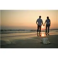 Babyproofing your marriage spending time together: Walking in the sunset