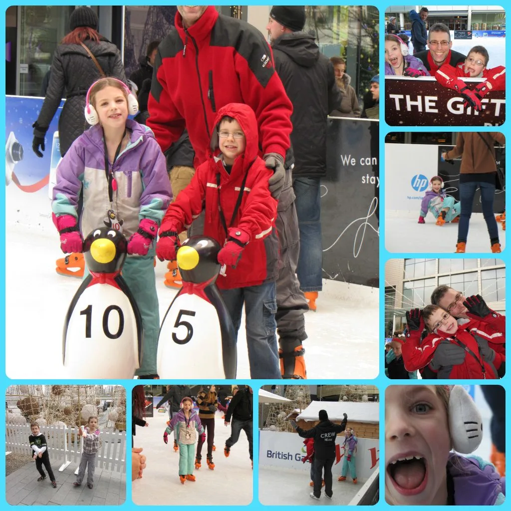 Westfield Ice Rink; the kids did rather well, wouldn't you say?