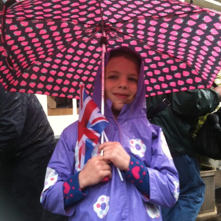 Waiting for the Olympic Torch relay