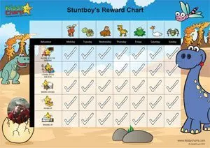 Dinosaurs chores for toddlers chart example