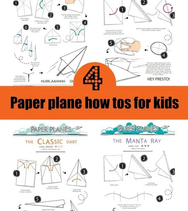 How to make paper aeroplanes with the kids. Four designs to choose from; the raptor, the deifer, the manta ray and the dart. A paper aroeplace for everyone. Why not down the how tos and make one now?