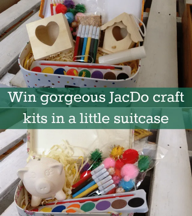 We have another wonderful prize in our summer countdown today - with some craft kits from JacDo. These are presented in a little suitcase, which your kids will love to play with too. Closes 11th August.