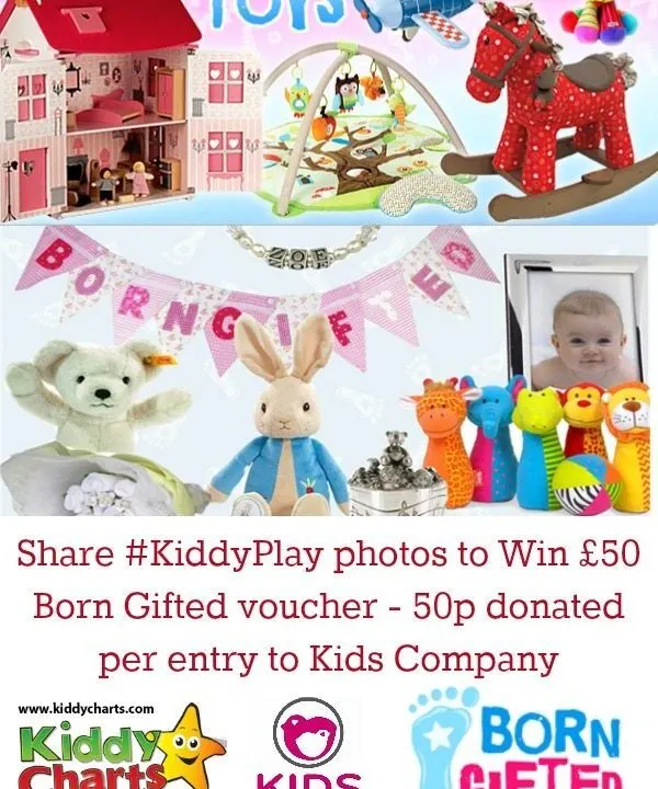 KiddyPlay is back for November - share your play photos with the KiddyPlay hashtag on Facebook, Twitter and Instagram. Every entry - we donate 50p to Kids Company (up to £250).
