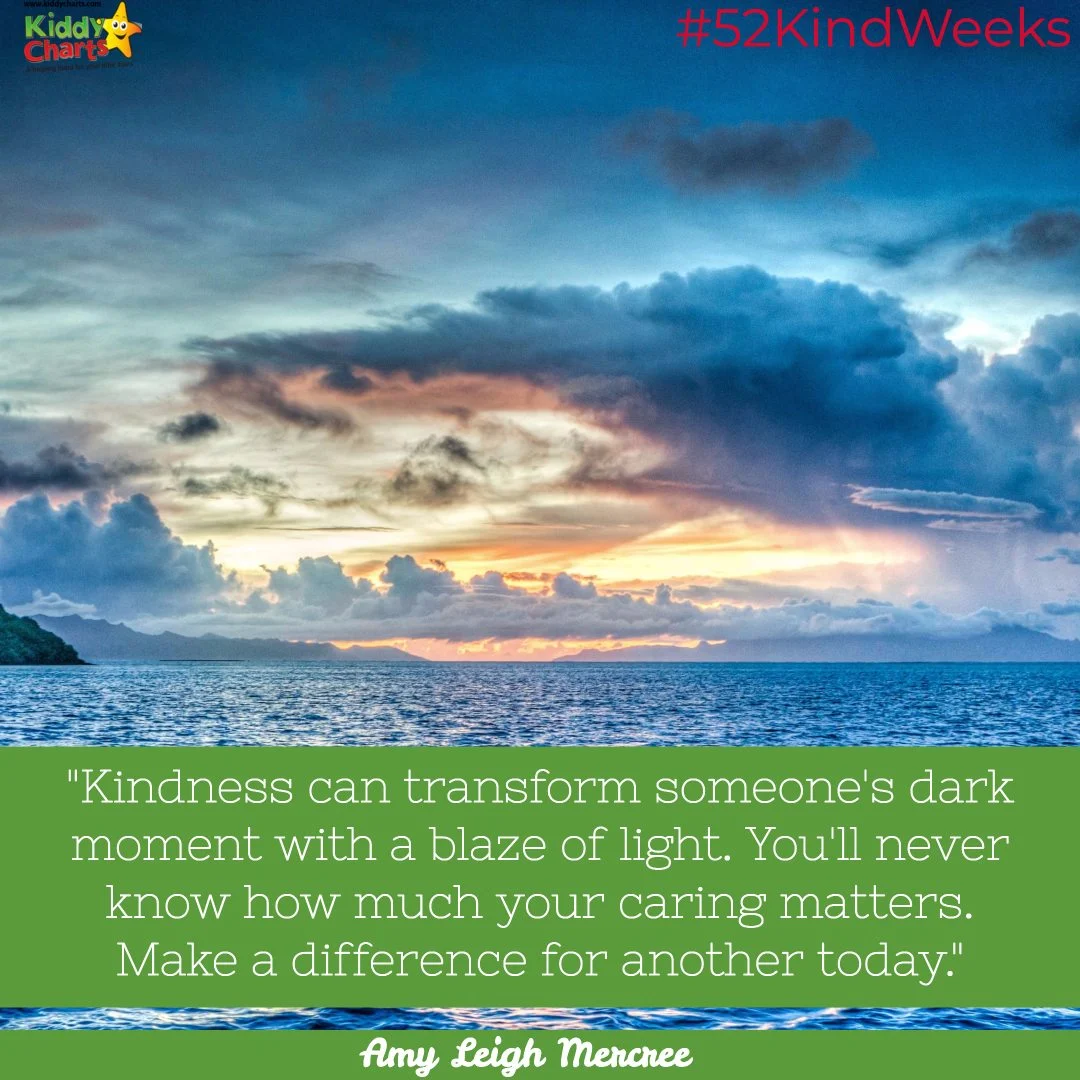 Kindess cost nothing and make so much of a difference to people. Visit the site, and make a Kindness Tree with your kids for someone today. It'll make their day. #52KindWeeks #Kindness #BeKind2017 #homeschool