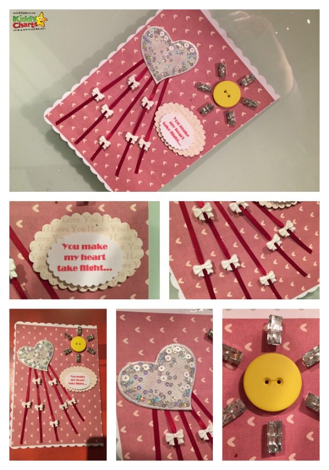 Lots of different lovely touches in the kite valentines card we have made - but it works really for anytime you want to show a bit of love to someone - even as a birthday card :-D