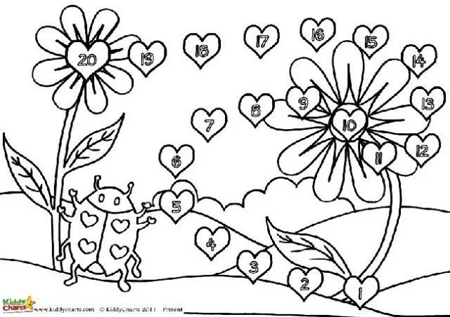 Here is the ladybird valentine reward chart in black and white, so the kids are able to colour it in. Why not download it now?