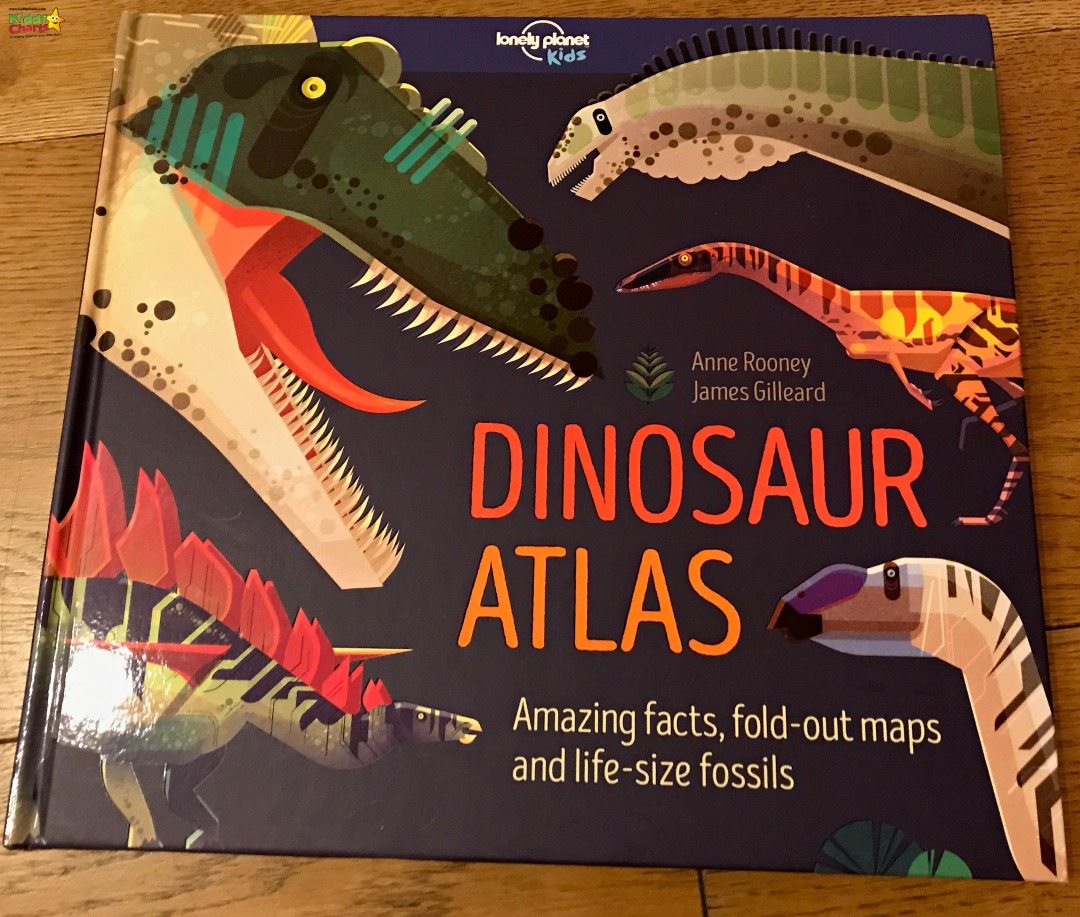 The Dinasaur Atlas from Lonely Planet Kids is a must for all those dinosaur fans out there! #reading #books #kids #dinosaurs