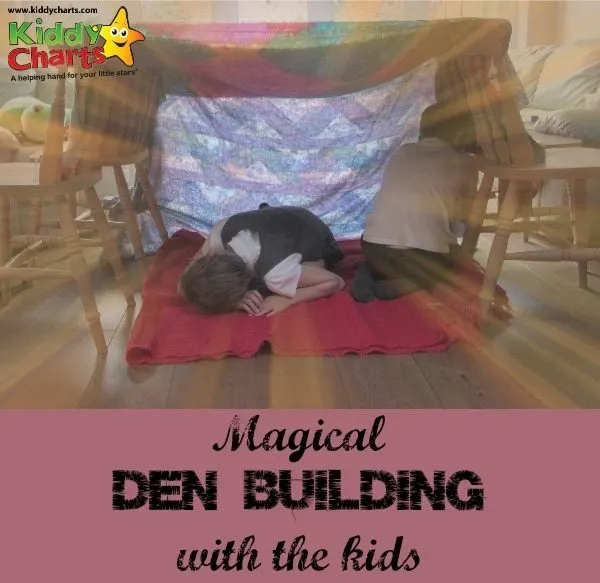 We get down and do some den building, with some tips for what you need, as well as advice on how your kids can get the most out of it