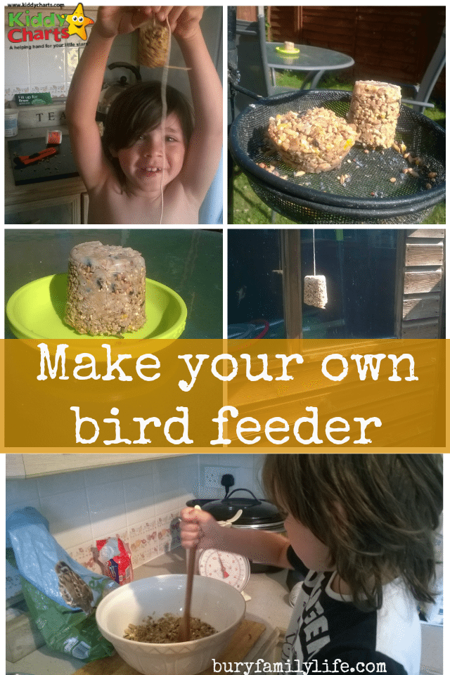 This is a great activity for the summer - making your own bird feeder with the kids!  They really will love getting stuck in with this one.