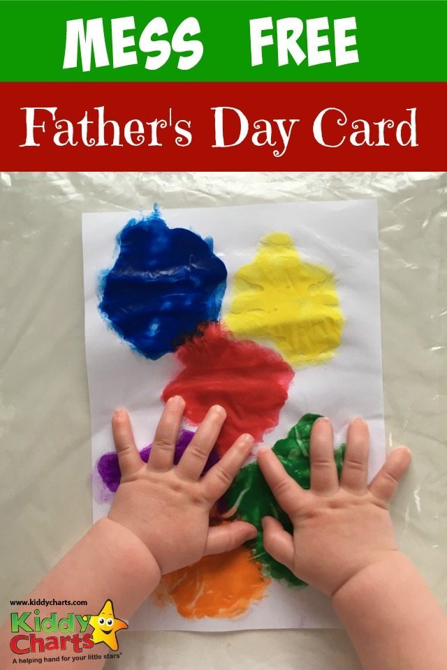 Father's Day card craft for your baby or toddler which is mess free. Make dad smile with one of these cards. Make it today.