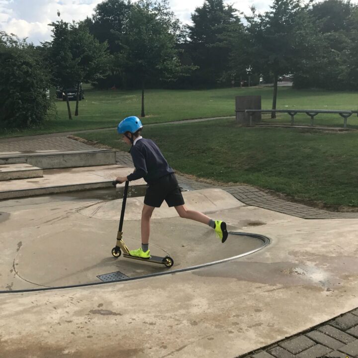 The Microscooter Cross Neck is definitely a good stunt scooter, and could be the best stunt scooter, designed for 12+, but my ten your old seems to be rather enjoying it - why not take a look?
