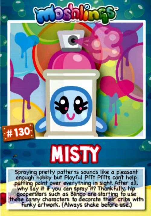 Misty Moshi Monsters Series 10 Character Card