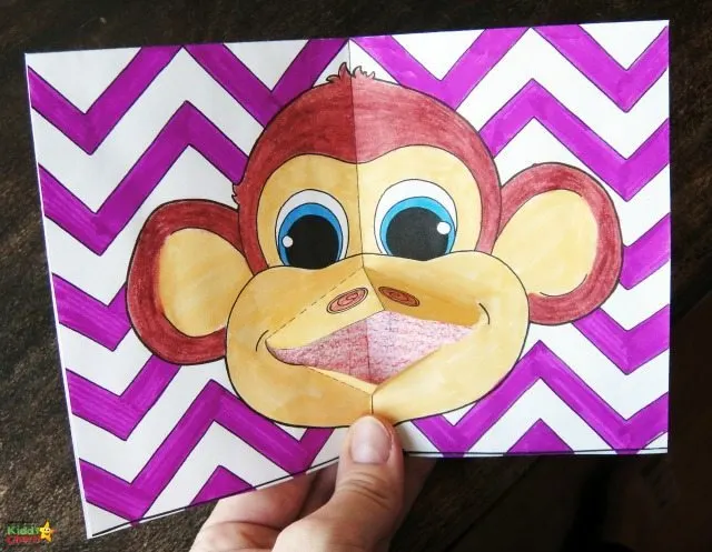 Gorgeous Chinese New Year card, complete with a little Monkey for a Monkey. Perfect for this year in the Year of the Monkey