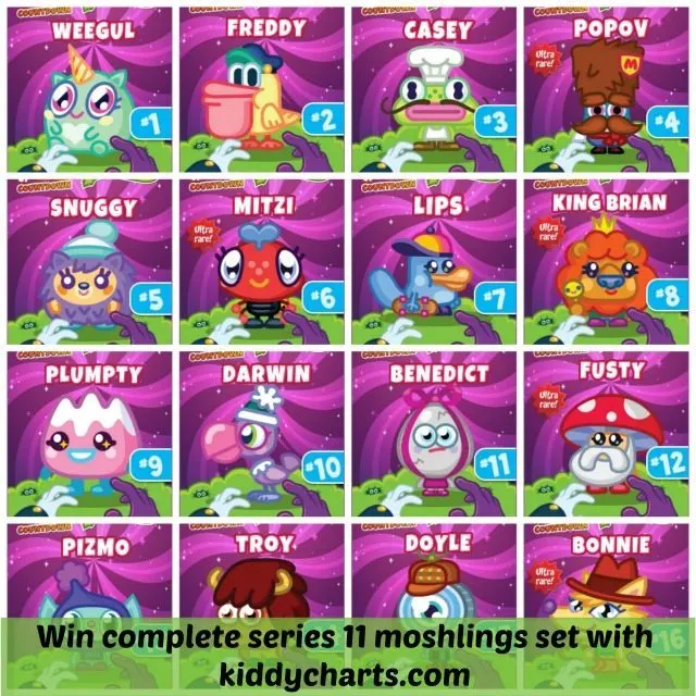 Moshi Monsters: All the moshlings in series 11