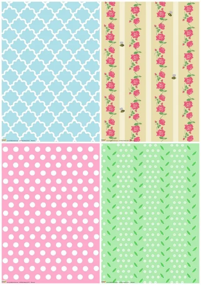 If you are looking for Mothers Day wrapping paper to go with the Mothers Day messages, then we have four designs for you here; Roses, Blue and White, Pink with white polka dots, and leaves. Something for all the Mothers out there.