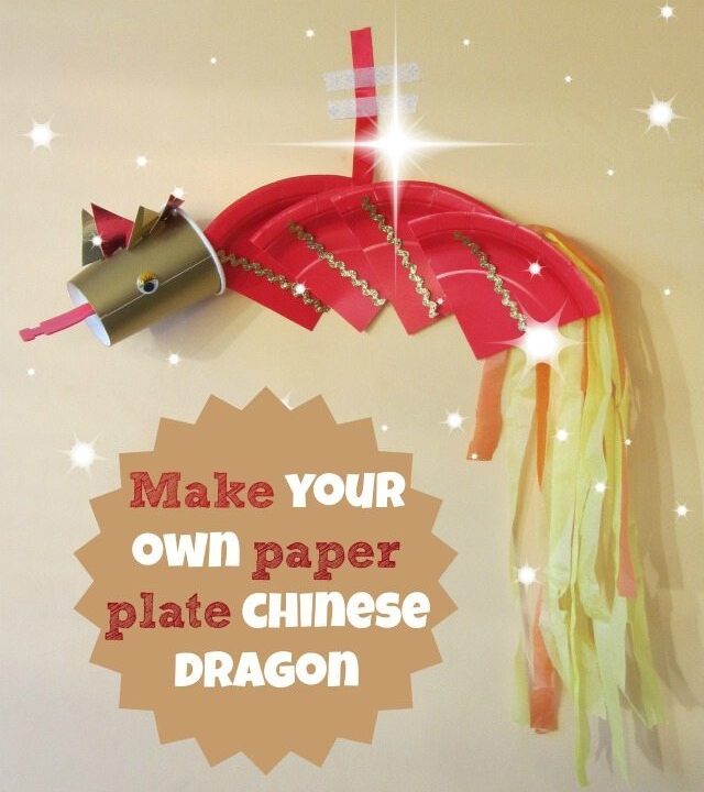 Make a chinese dragon with just a paper plate and cup!