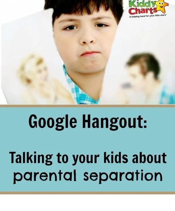Parental separation can be a difficult time and this week we are discussing ways of approaching the subject with your children