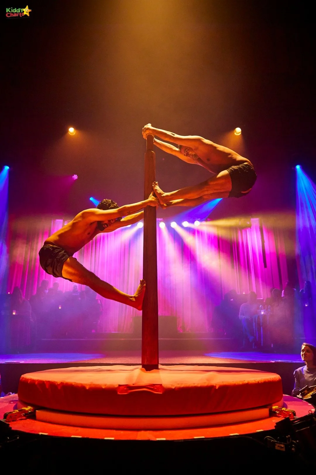 Some of the acrobats at Petite Soiree in London are just breath-taking.