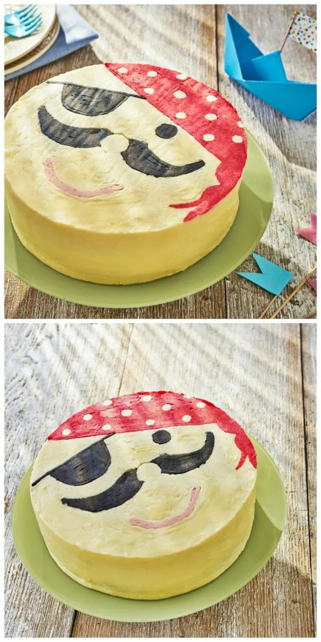 ooooo aaarrrrr me hearties. Be careful with this pirate cake, you don't want to be walking the plank with it! A great idea for any pirate themed party for the kids - and easy to do too. Why not try it out?