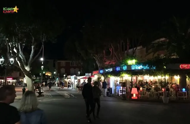 The amazing night markets in Port Grimaud - the lights are captivating
