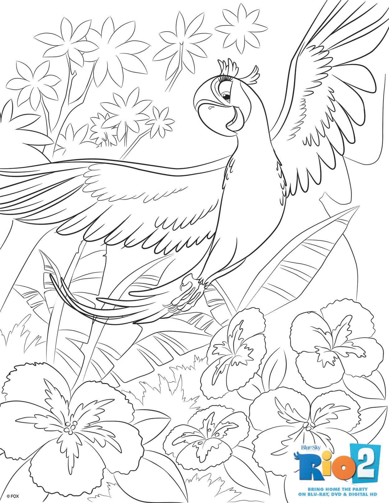 Rio 2 coloring pages