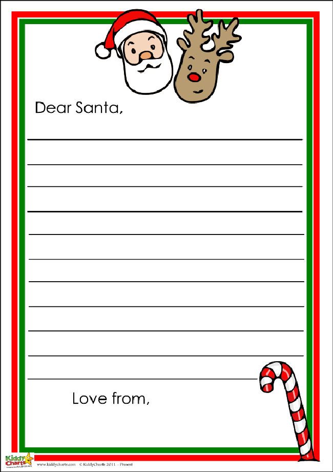 This time Santa is on his own Santa letter! Along with the reindeer of course :-D