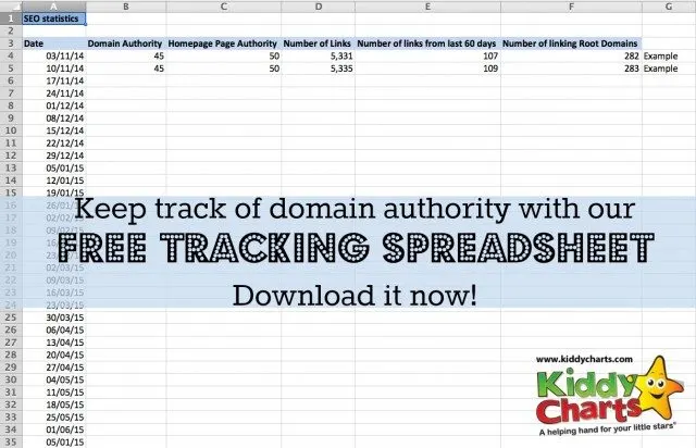 Are you a professional blogger? Do you need to keep track of your site performance for SEO? Download this free template for tracking Moz domain authority now!