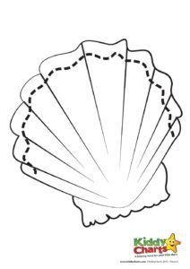 Shells are customary on the beach and today we have a sea shell coloring printable just for you to download and keep