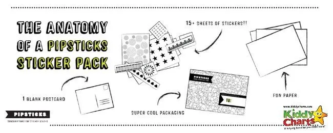 This sticker club is different - check out what you get with Pipsticks each month...
