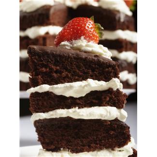 Strawberries and Chocolate Cake