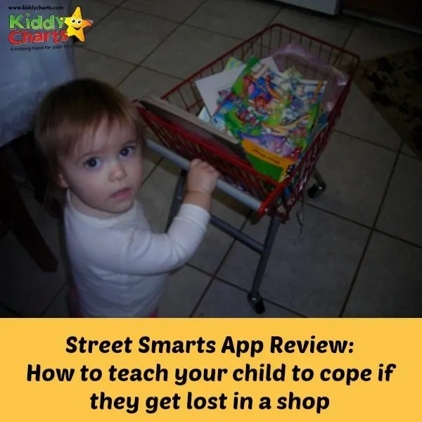 Street Smarts App is a great new App for iPhone that helps you to give clear instructions to your child on what to do if they get lost in a shop.