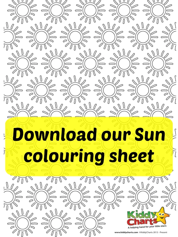 This warm sun colouring sheet is now available for you to download, perfect for the summer