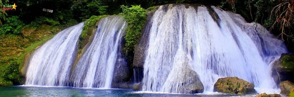 Reach falls - one of the gorgeous things to do with kids in Jamaica.