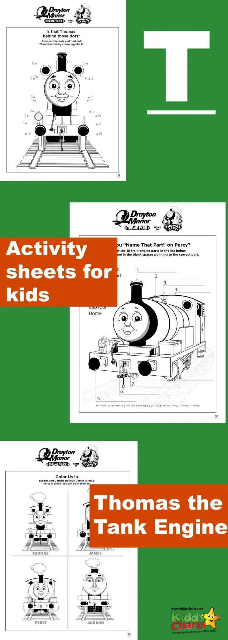 Thomas the tank engine activity sheets for all those train fans out there! #trains #kidscolouring #thomas