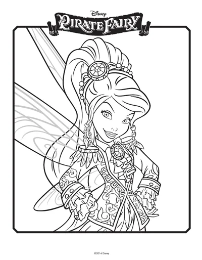 Tinkerbell Coloring Pages: Pirate Fairy