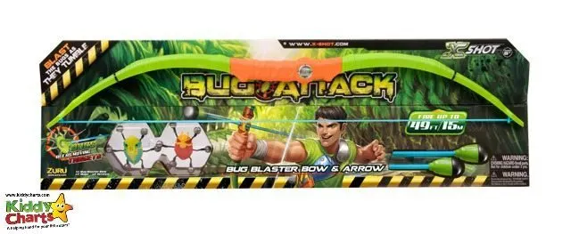 The Bug Attack series has a new set - a bow and arrow for Hunger Games followers. Just throw the bugs, and hit them with your bow and arrow. Kids love it.